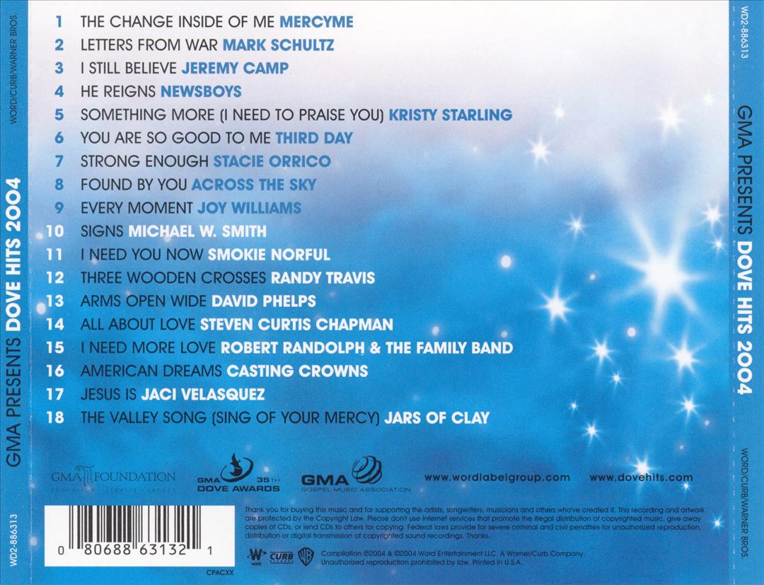 Dove Hits 2004 cover art