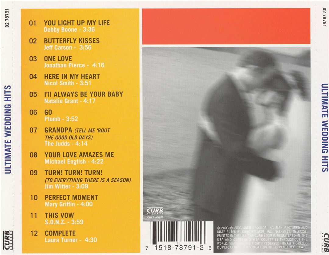 Ultimate Wedding Hits, Vol. 1 cover art