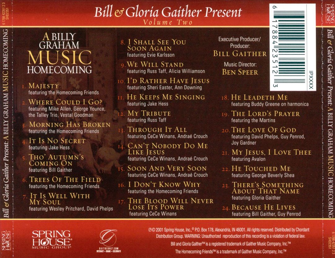Billy Graham Music Homecoming, Vol. 2 cover art
