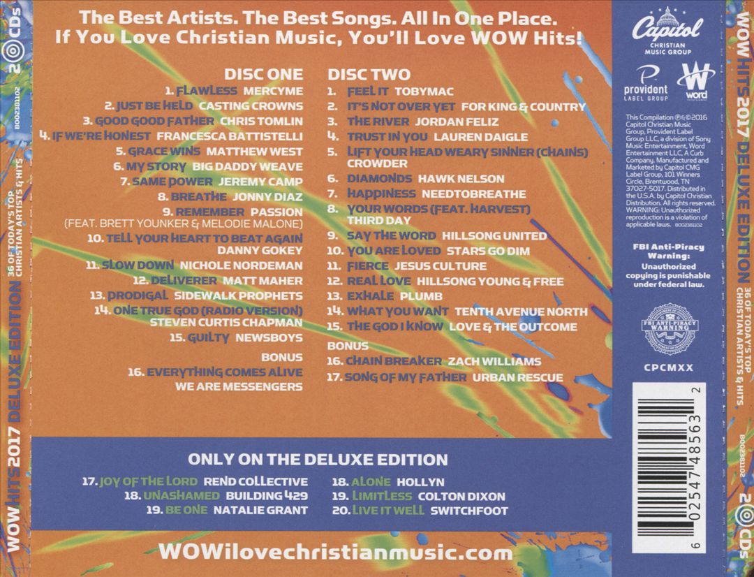 WOW Hits 2017 cover art