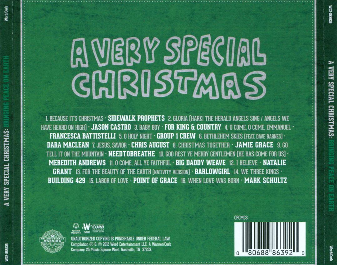 Very Special Christmas: Bringing Peace on Earth cover art