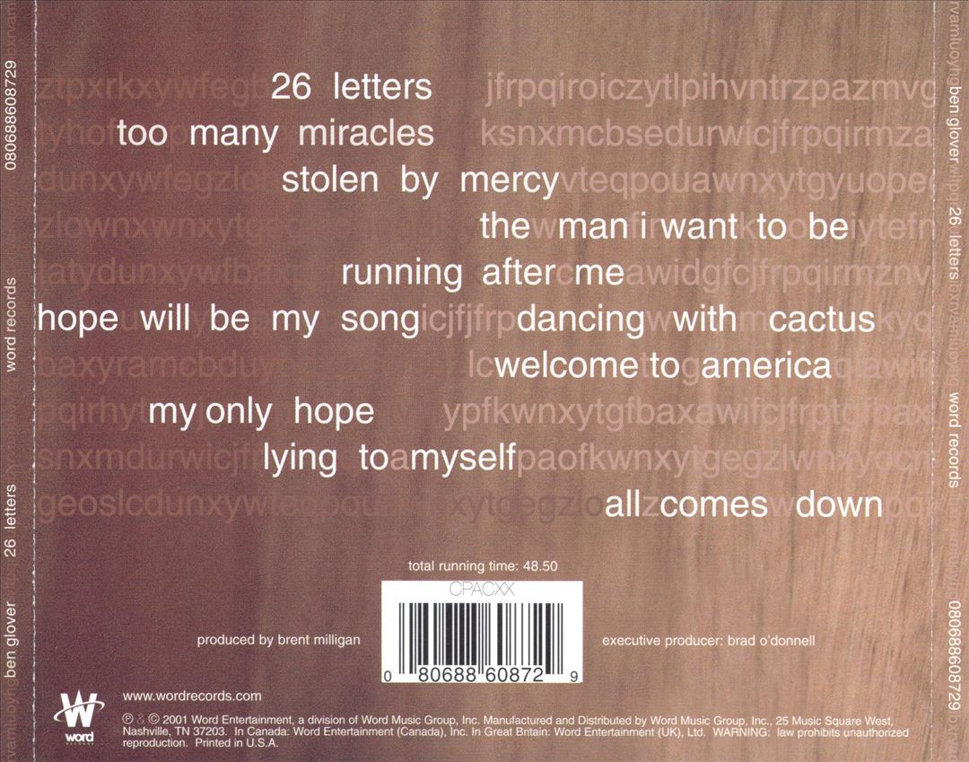 26 Letters cover art