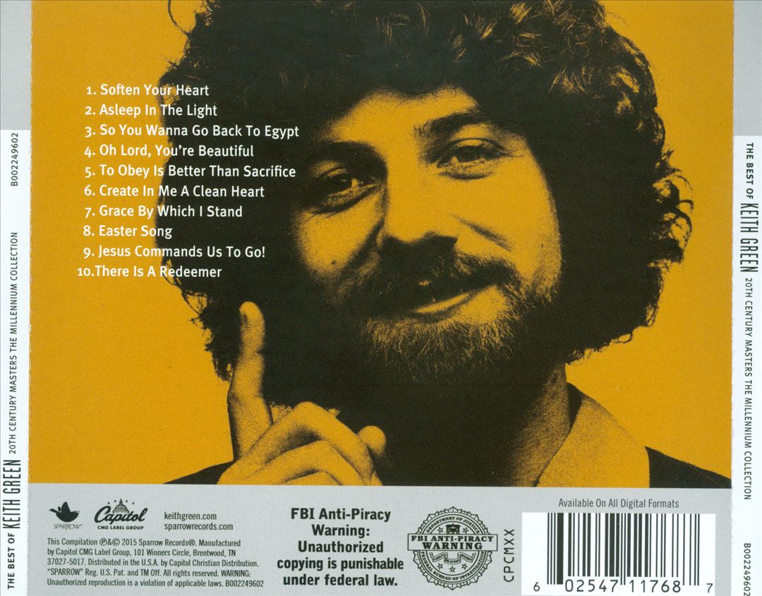 20th Century Masters: The Millennium Collection - The Best Of Keith Green cover art