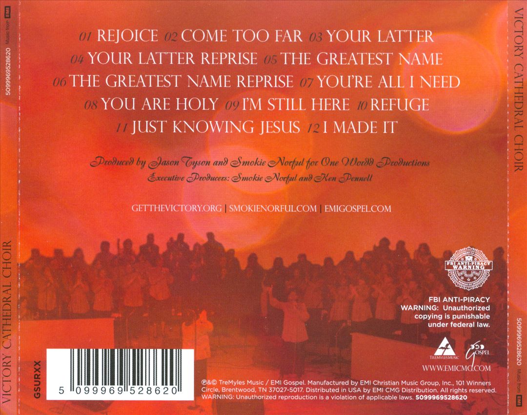 Smokie Norful Presents Victory Cathedral Choir cover art