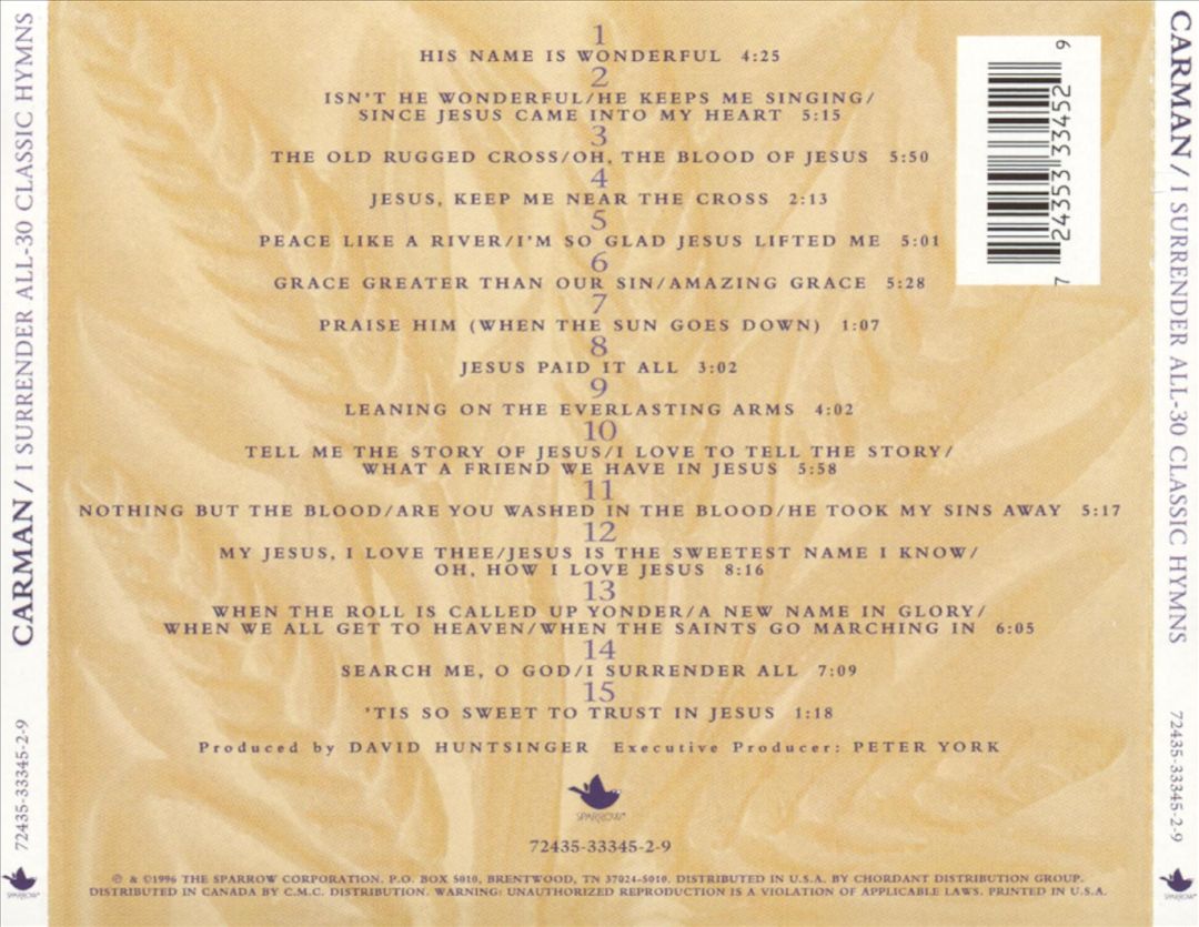 I Surrender All: 30 Classic Hymns cover art