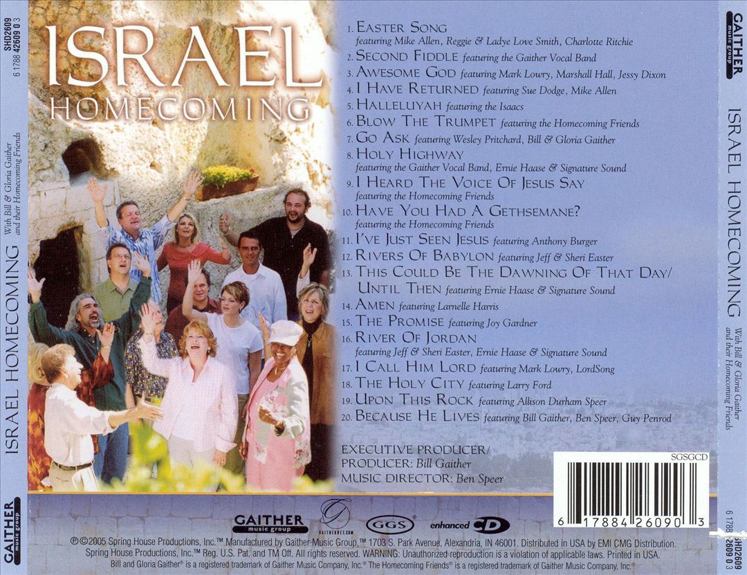 Israel Homecoming cover art