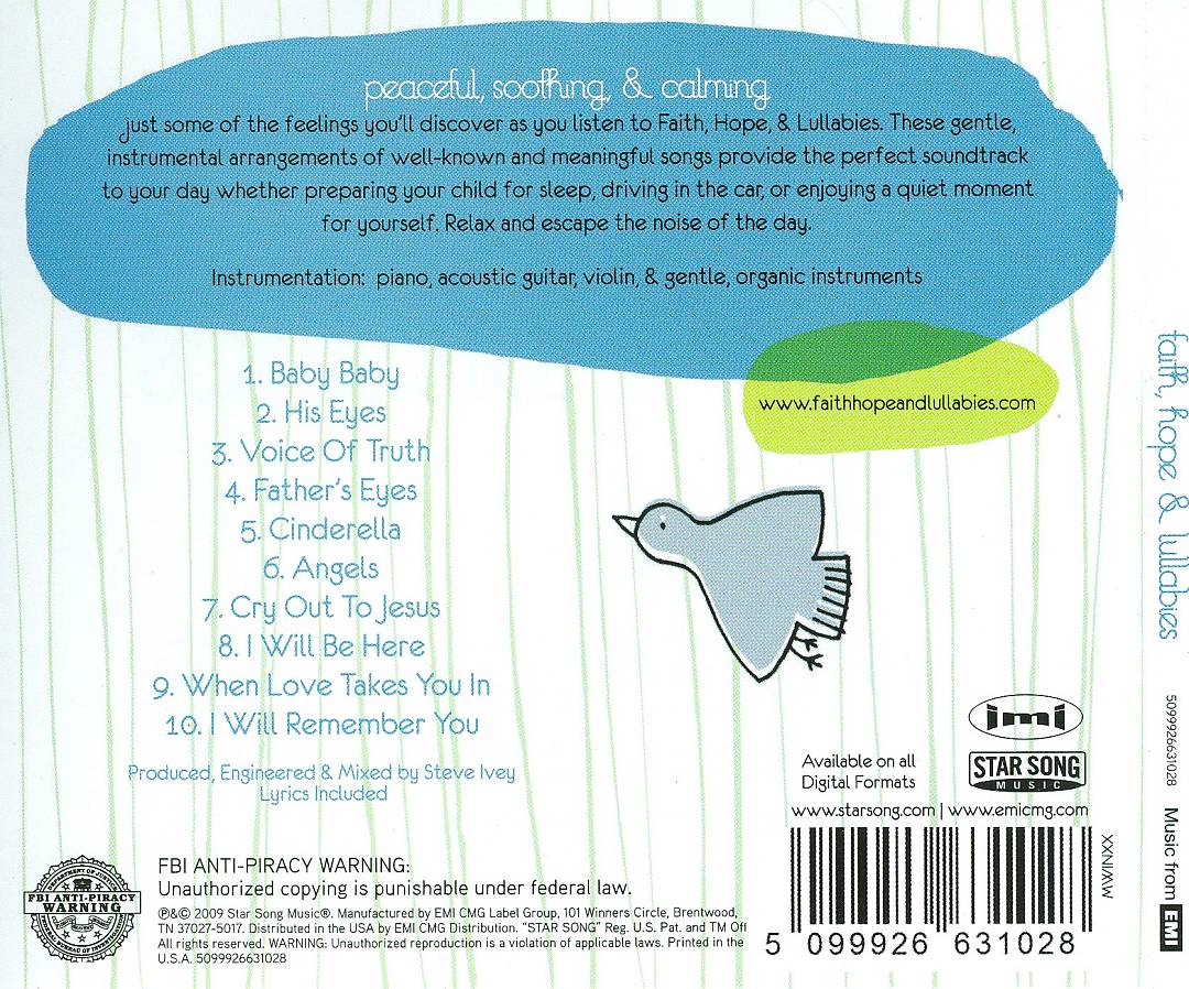 Faith, Hope & Lullabies cover art