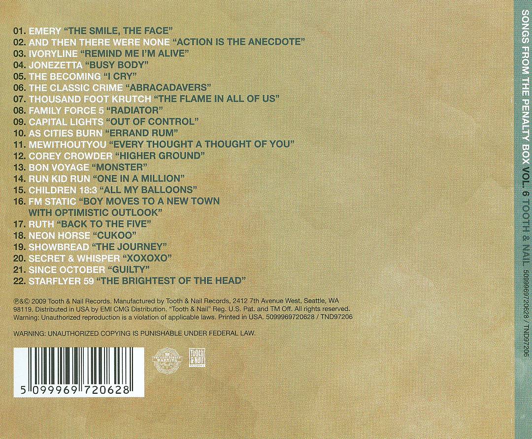 Songs from the Penalty Box, Vol. 6 cover art