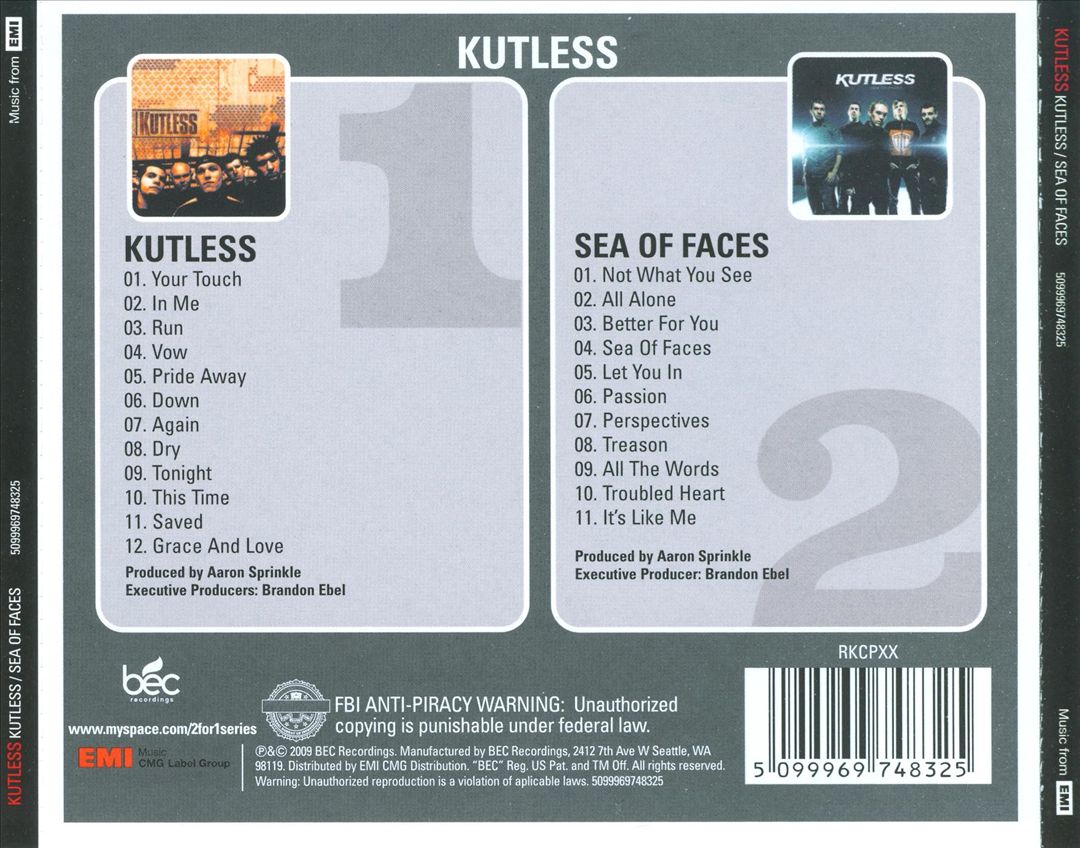 Kutless/Sea of Faces cover art