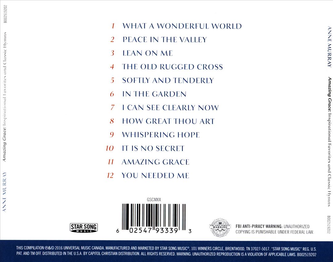 Amazing Grace: Inspirational Favorites and Classics cover art