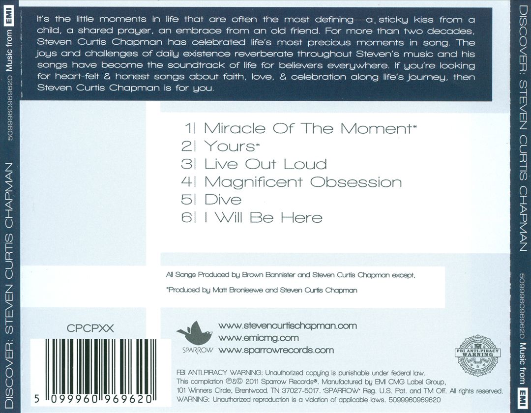 Discover: Steven Curtis Chapman cover art