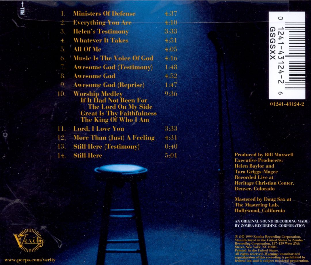 Helen Baylor...Live cover art