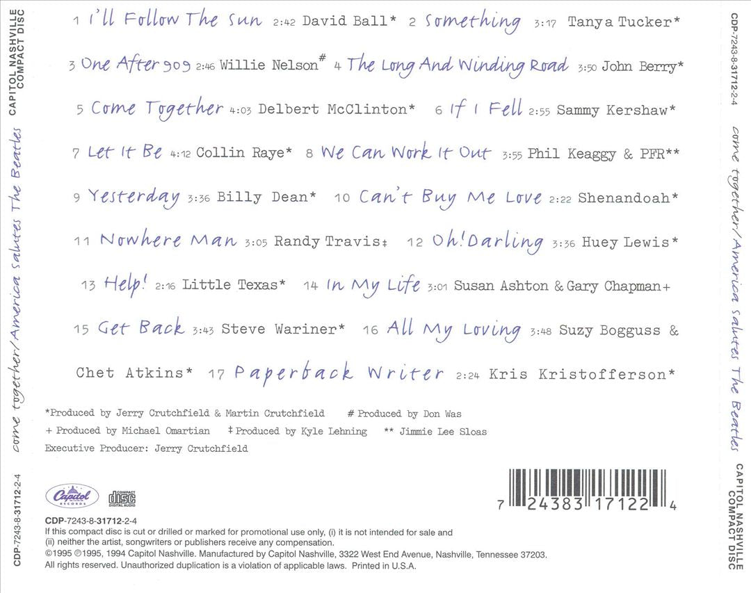 Come Together: America Salutes the Beatles cover art