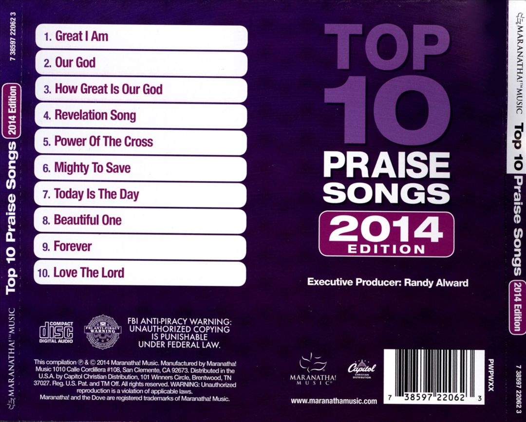 Top 10 Praise Songs 2014 cover art