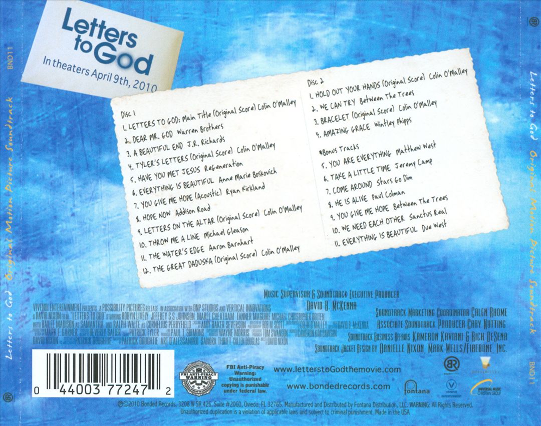 Letters to God cover art