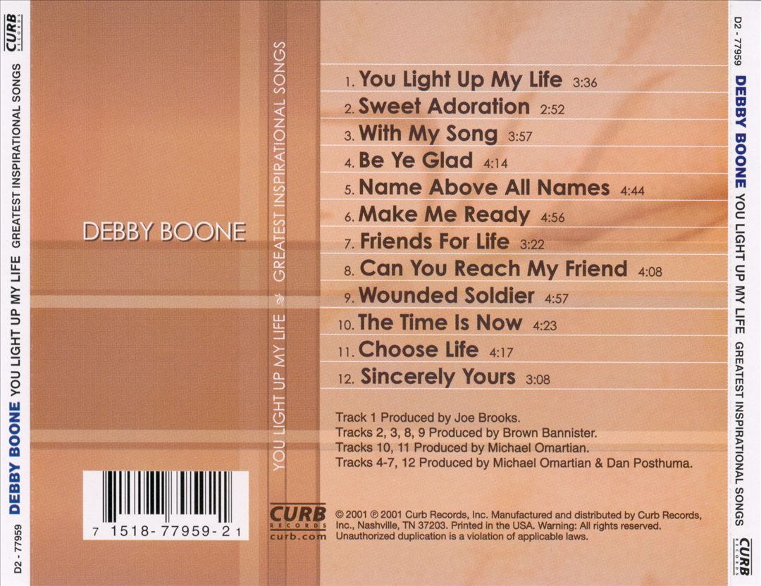 You Light up My Life: Greatest Inspirational Songs cover art