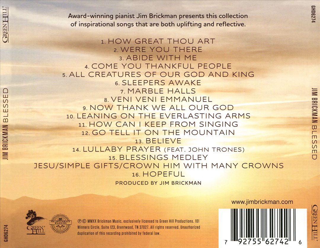 Blessed: Songs of Inspiration cover art