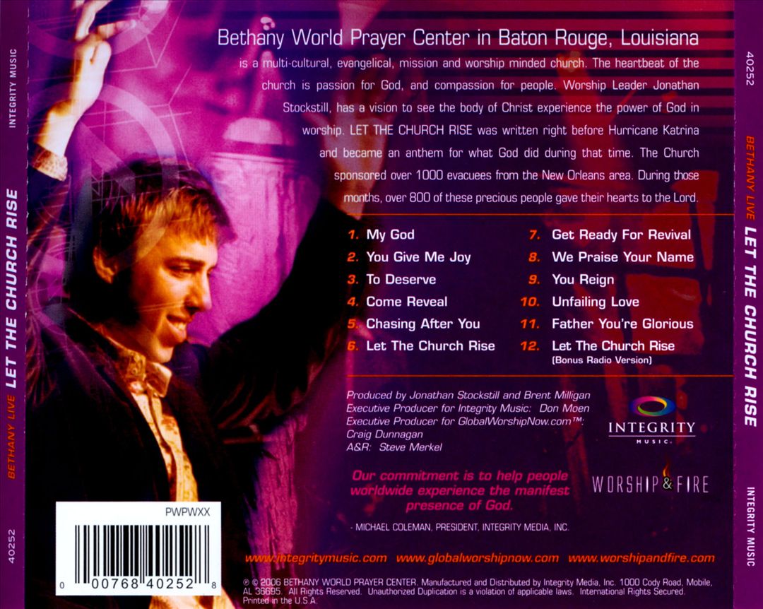 Bethany Live: Let the Church Rise cover art