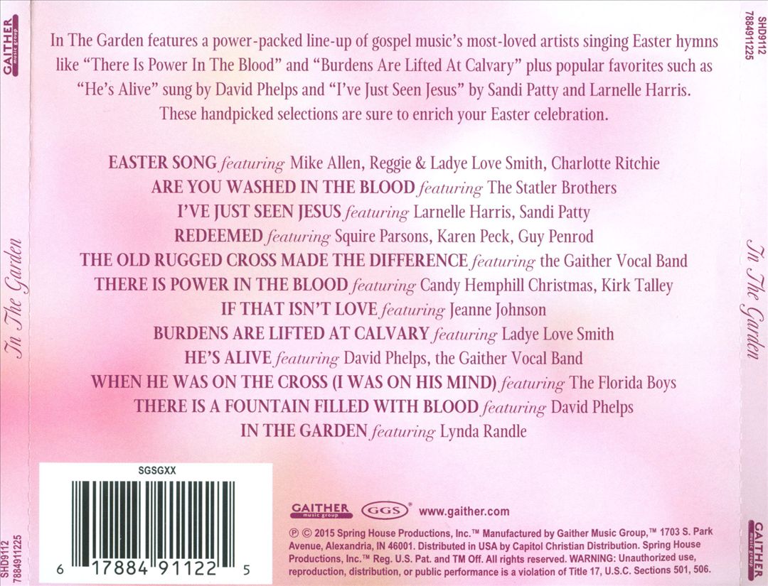In the Garden: Easter Favorites from Bill & Gloria Gaither and Their Friends cover art