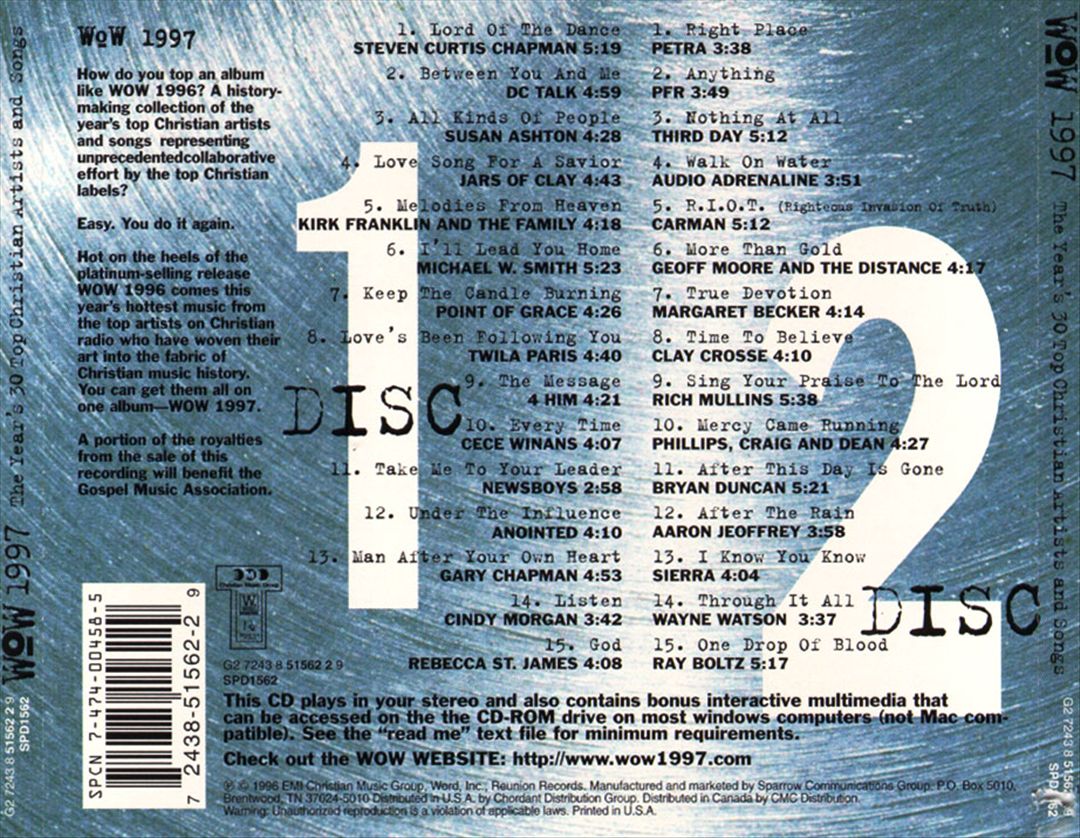 WOW 1997: The Year's 30 Top Christian Artists and Songs cover art