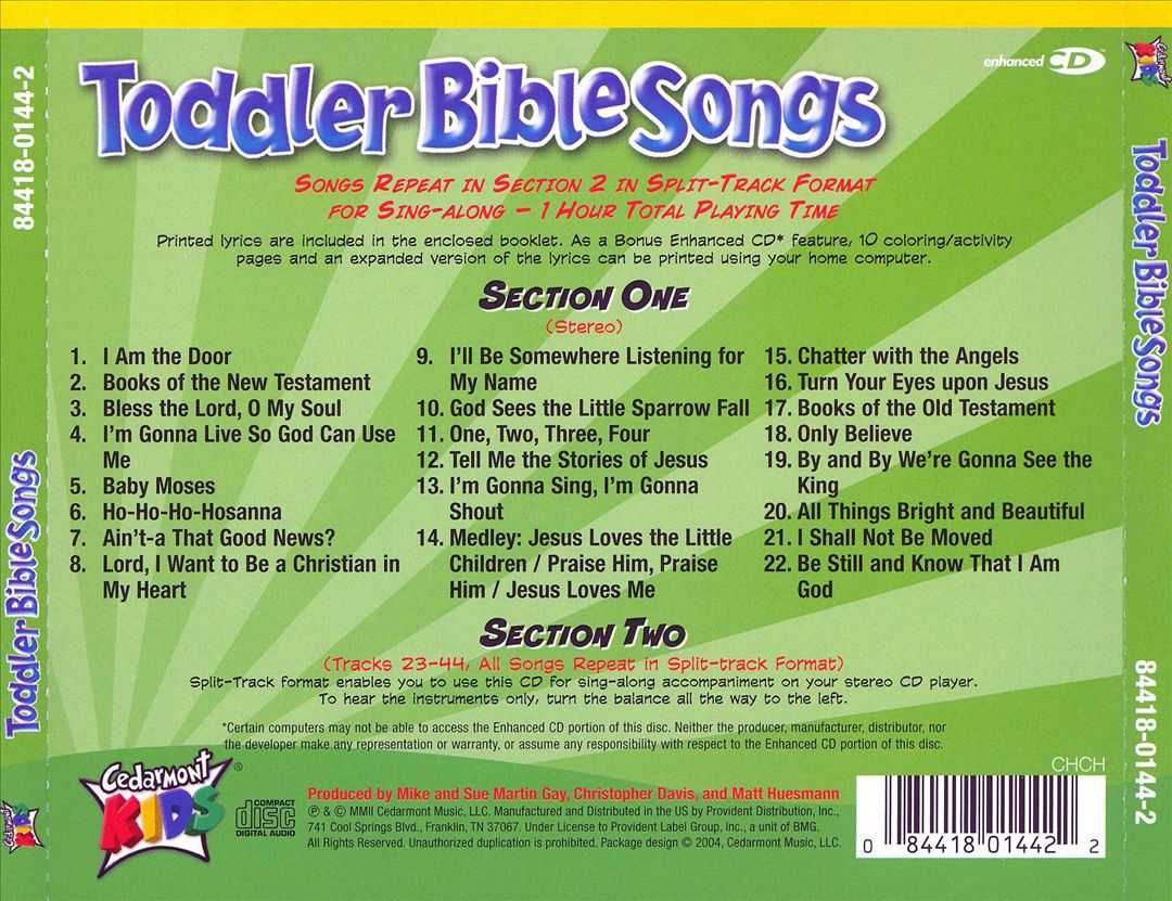 Toddler Bible Songs cover art