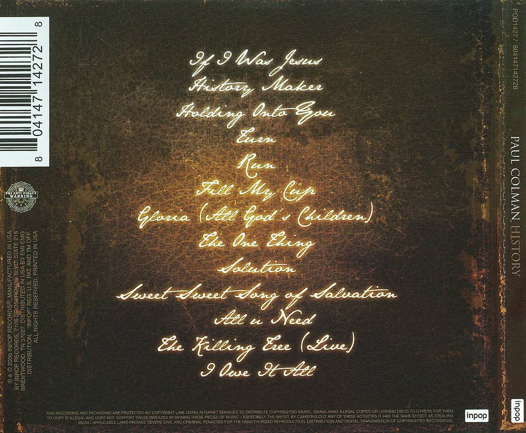 History cover art