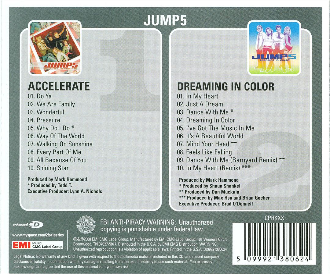Two For One: Accelerate/Dreaming In Color cover art