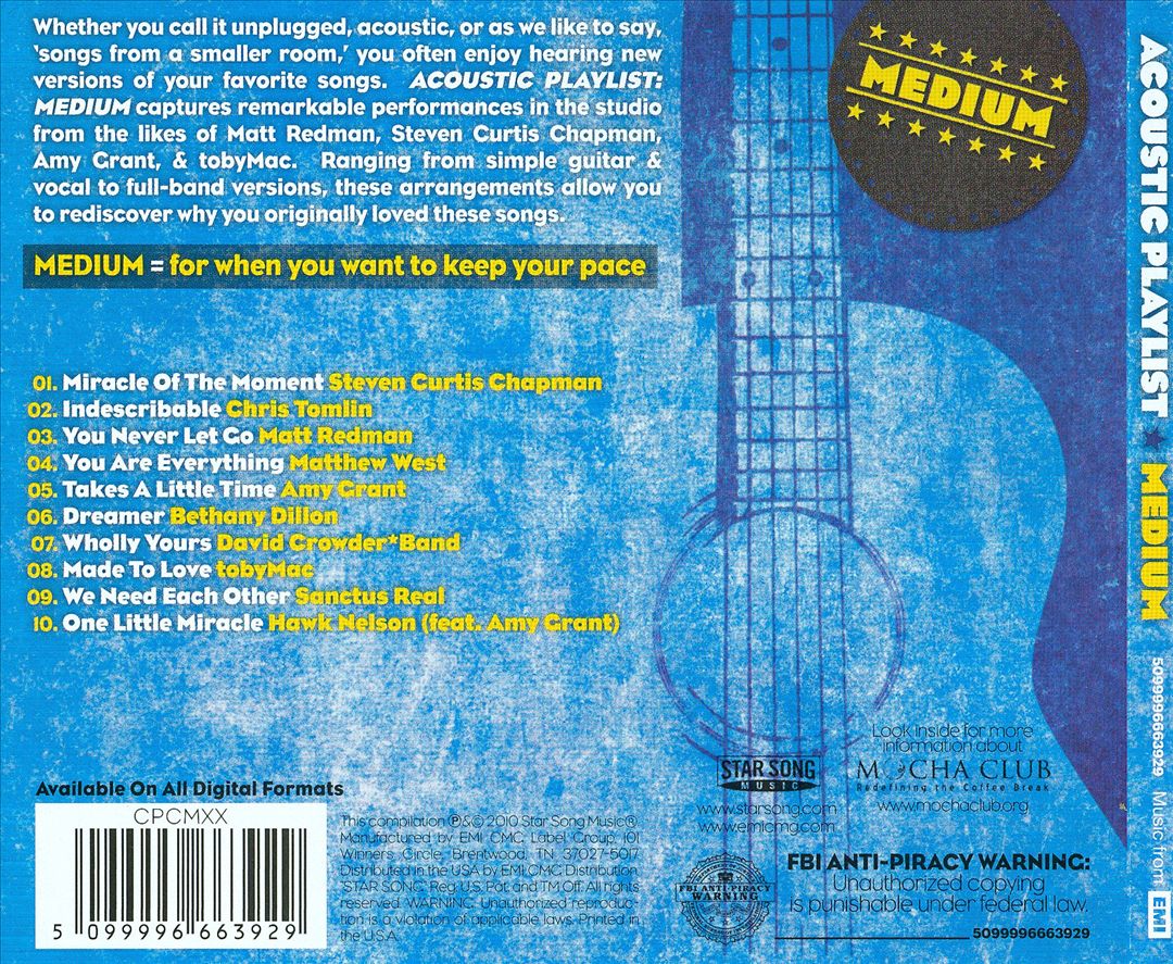 Acoustic Playlist - Medium: A New Blend of Your Favorite Songs cover art