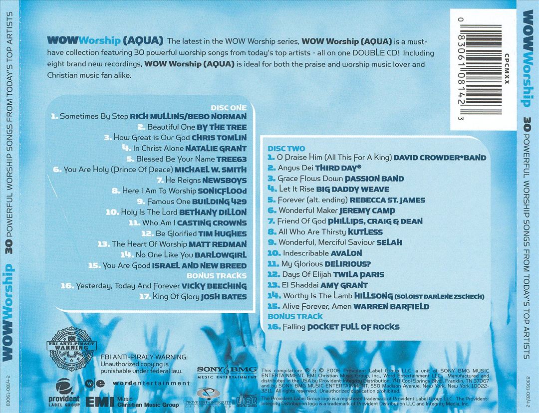 WOW Worship: Aqua cover art