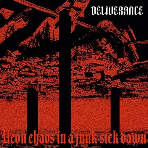 Neon Chaos in a Junk Sick Dawn cover art