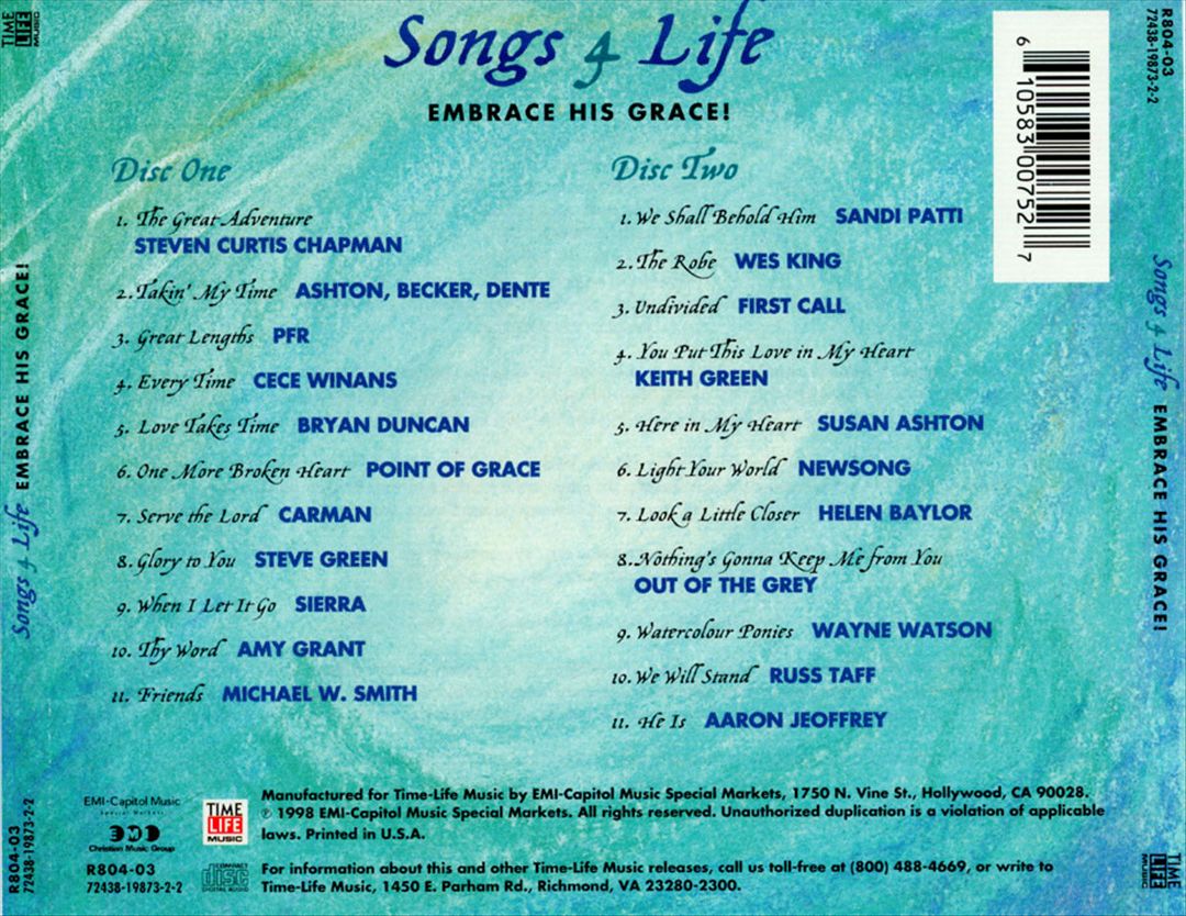 Songs 4 Life: Embrace His Grace cover art