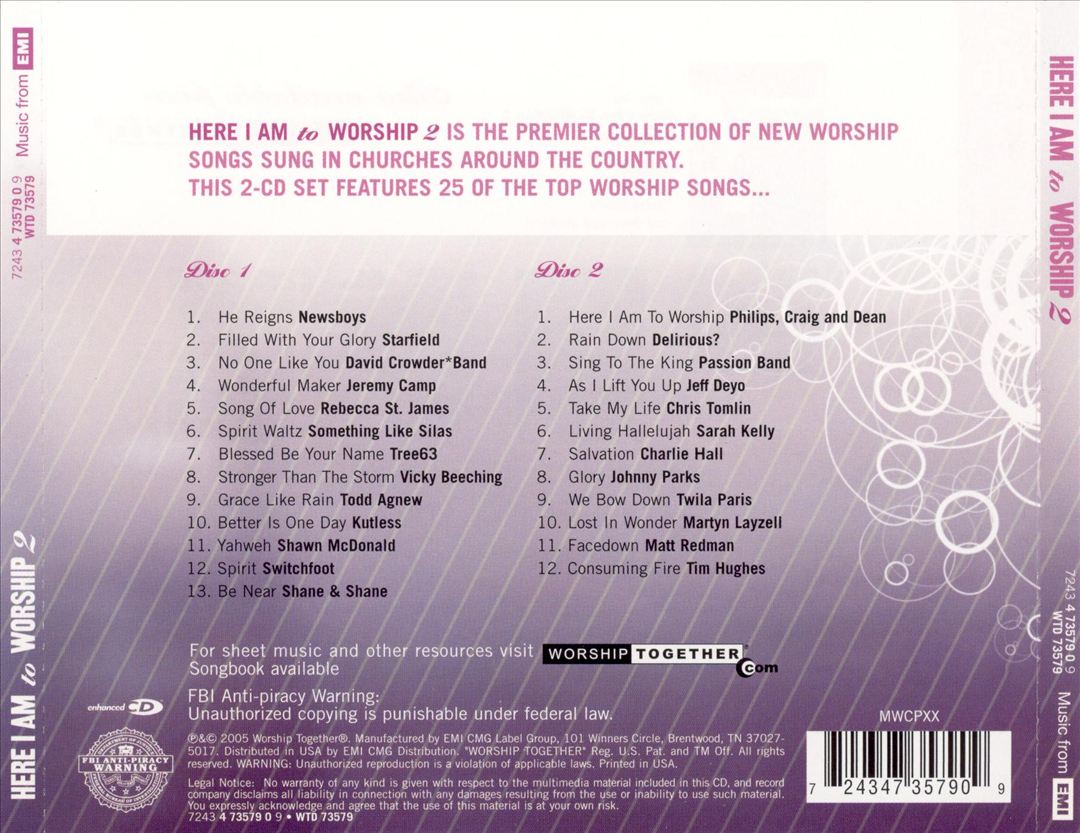 Here I Am to Worship, Vol. 2 [EMI] cover art