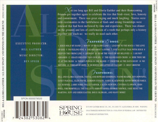 All Day Singin' with Dinner on the Ground cover art