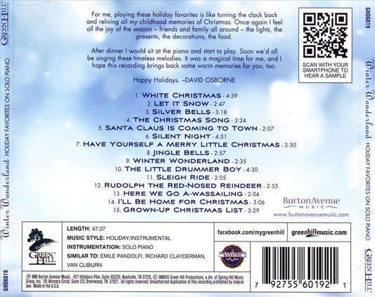 Winter Wonderland: Holiday Favorites on Solo Piano cover art