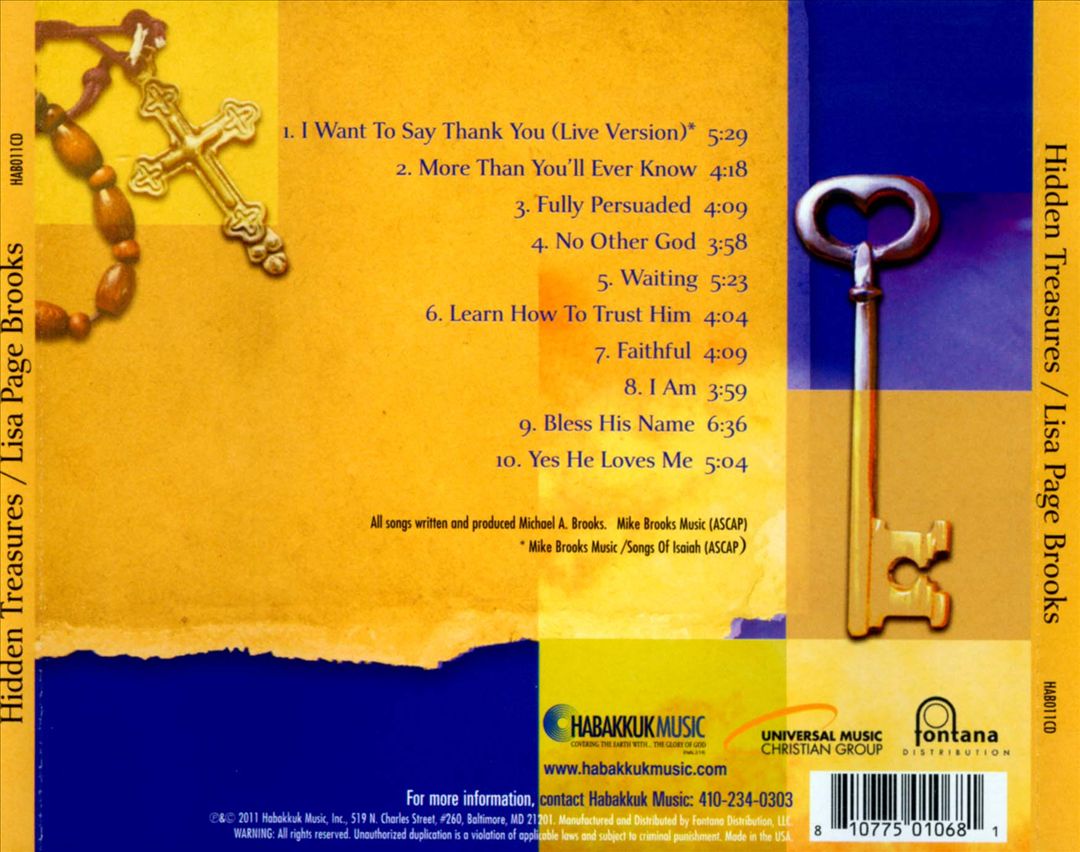 Hidden Treasures: The Best of Lisa Page Brooks cover art