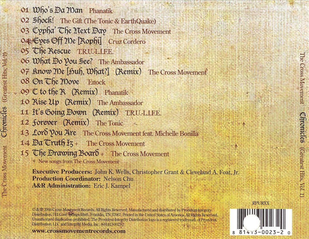 Chronicles: Greatest Hits, Vol. 1 cover art