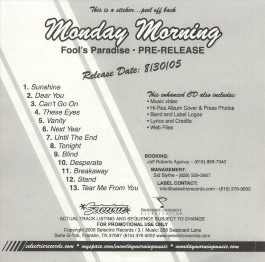 Fool's Paradise [Promo] cover art