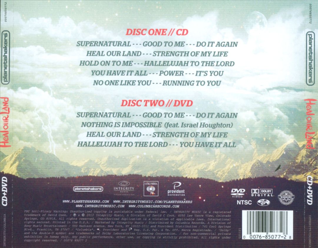 Heal Our Land [CD/DVD] cover art