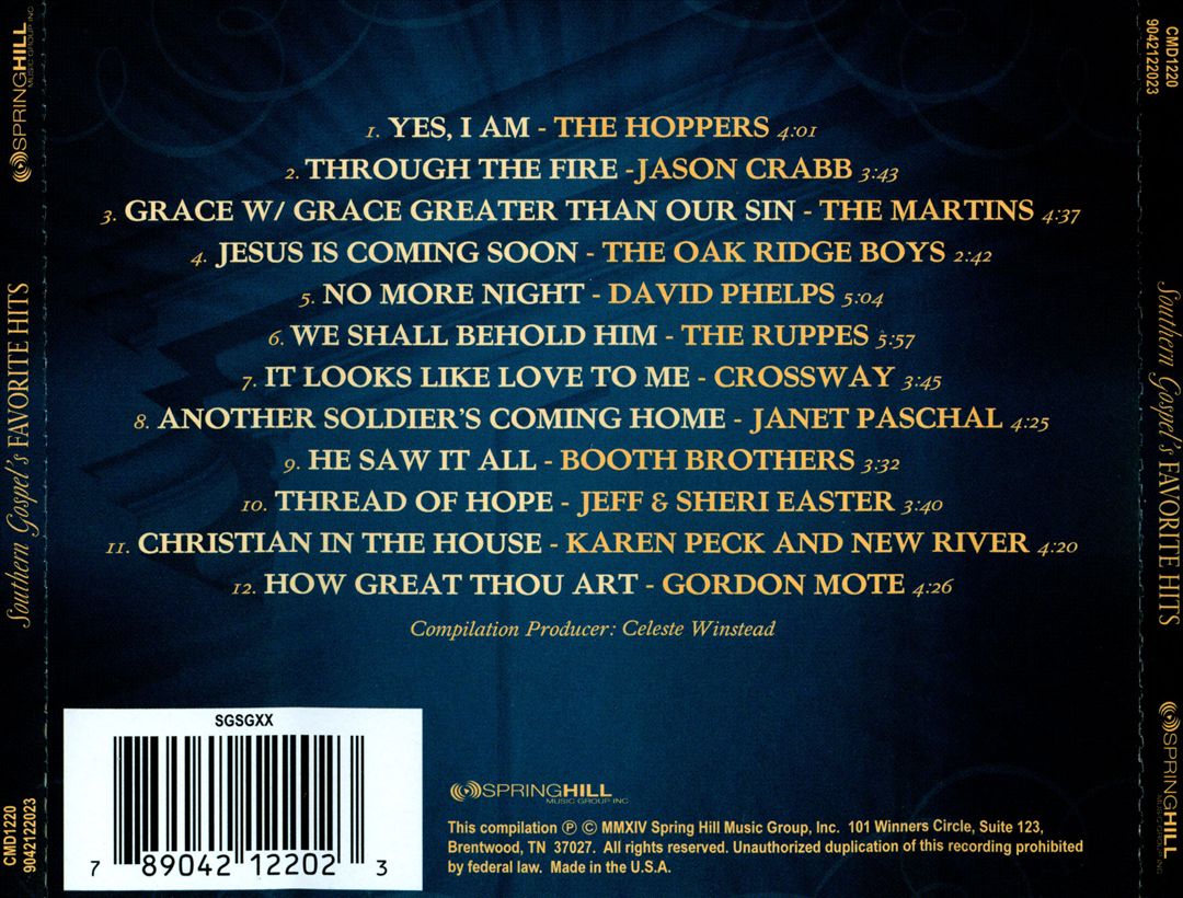 Southern Gospel's Favorite Hits cover art