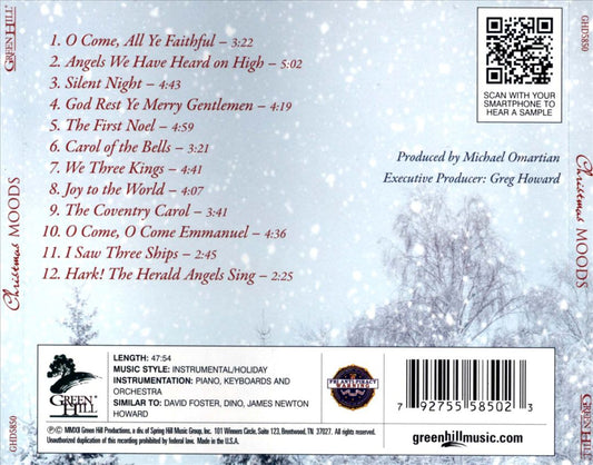 Christmas Moods: Inspiring Holiday Favorites Featuring Piano and Orchestra cover art