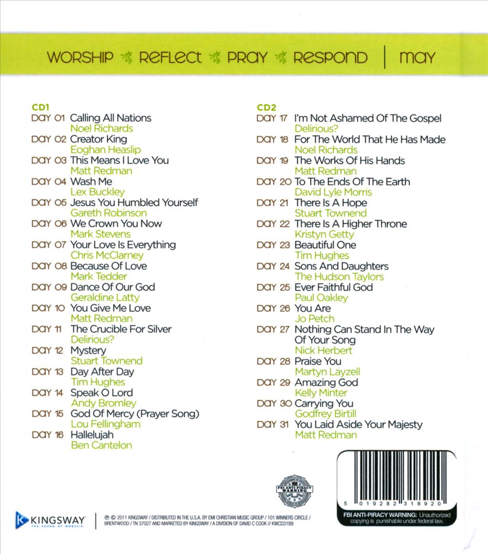 Worship Devotional: May cover art
