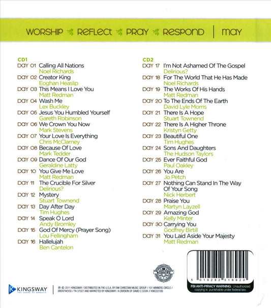 Worship Devotional: May cover art