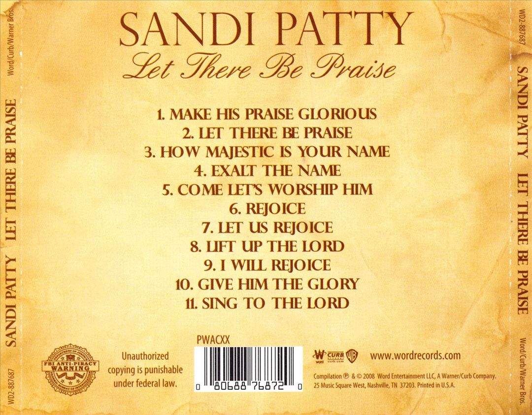 Let There Be Praise: The Worship Songs of Sandi Patty cover art