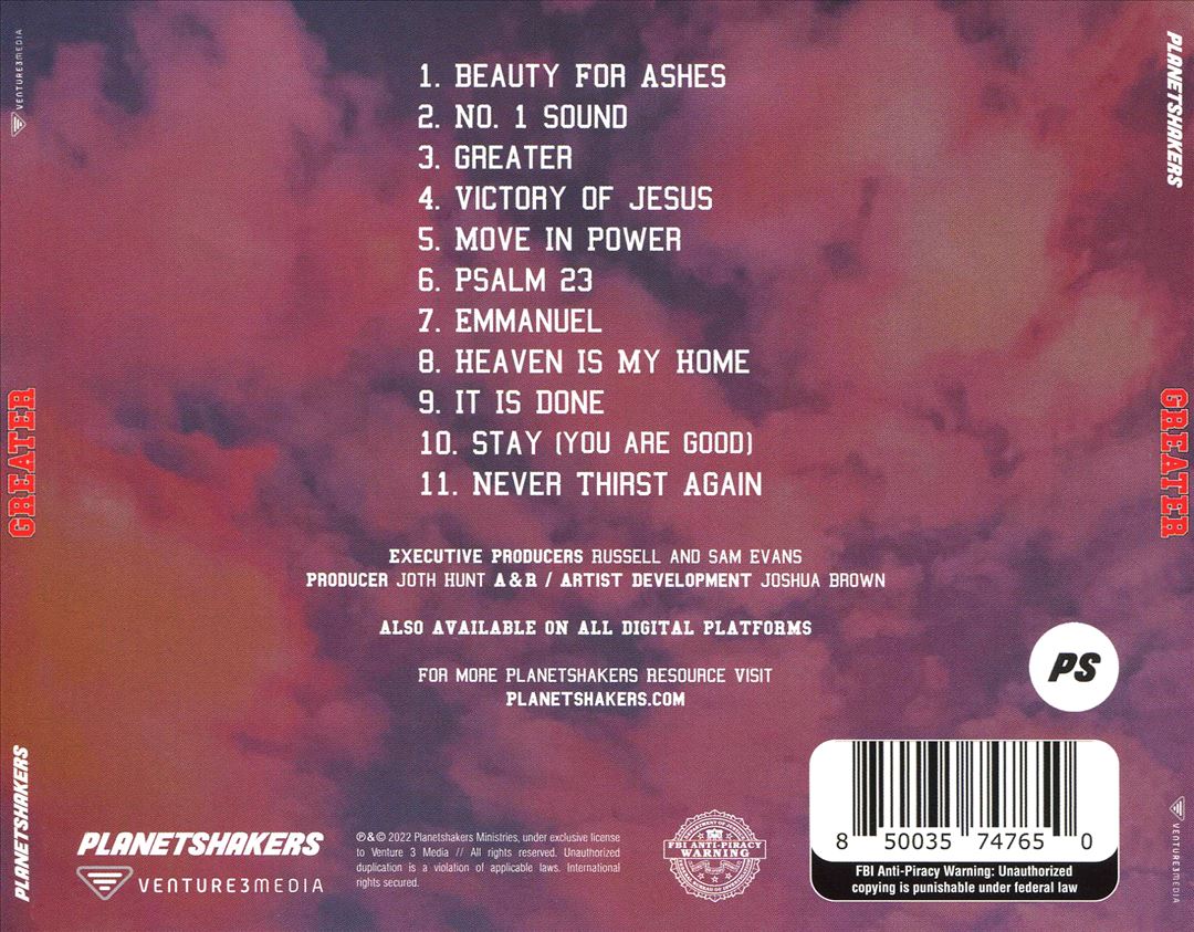 Greater: Live cover art