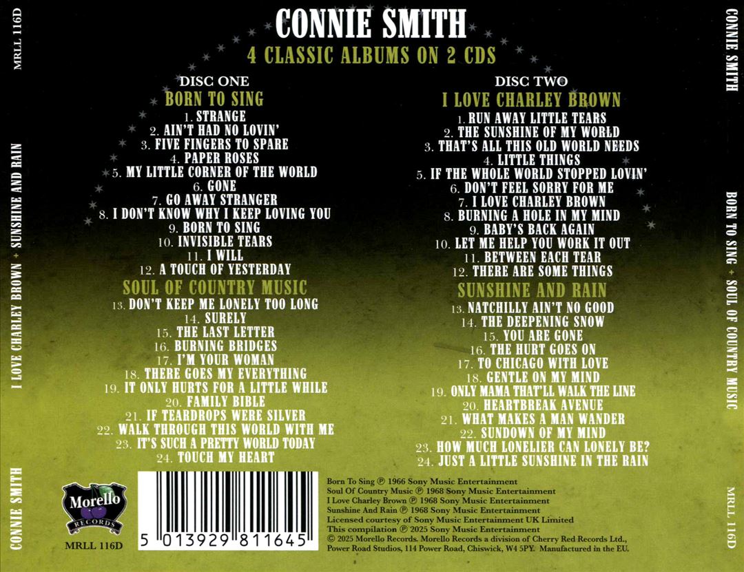 Born to Sing/Soul of Country Music/I Love Charley Brown/Sunshine and Rain cover art