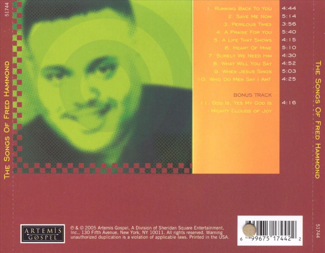 Songs of Fred Hammond cover art
