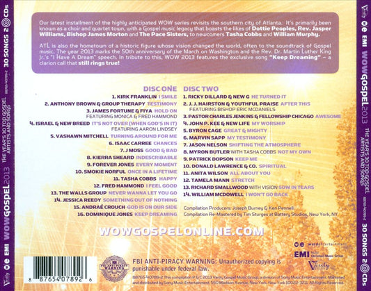 Wow Gospel 2013 cover art