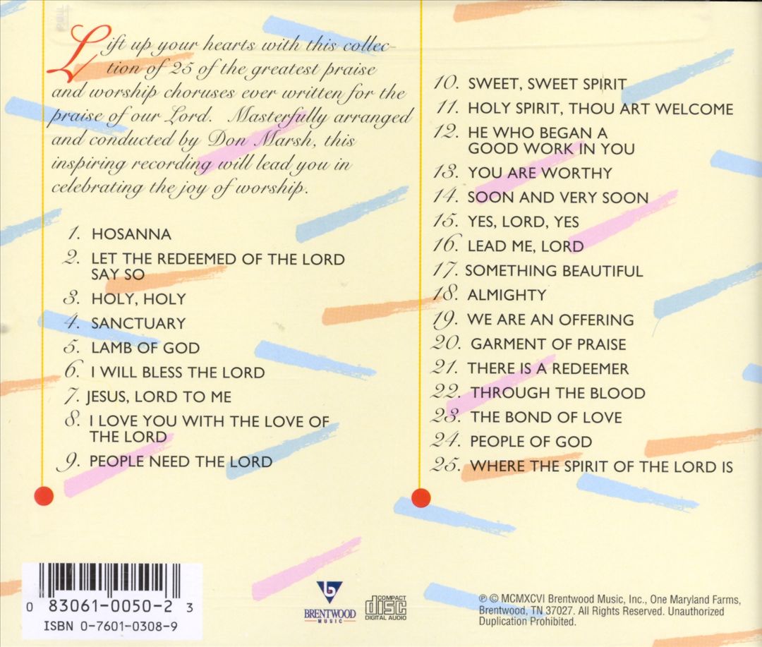 America's 25 Favorite Praise & Worship Choruses, Vol. 4 cover art