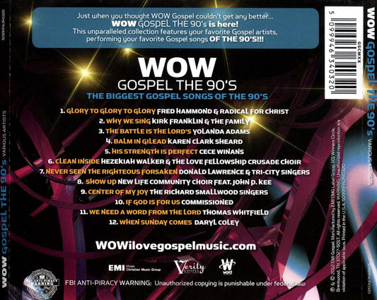 Wow Gospel: The 90s cover art