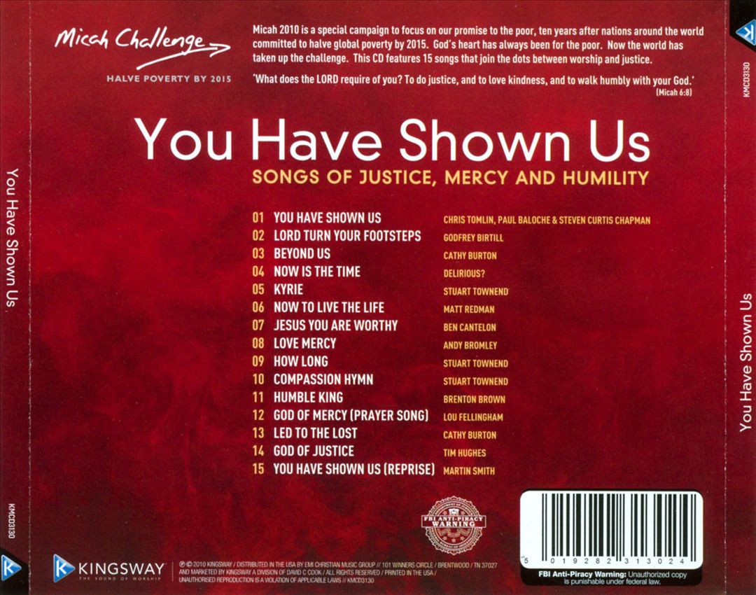 Micah Challenge: You Have Shown Us cover art